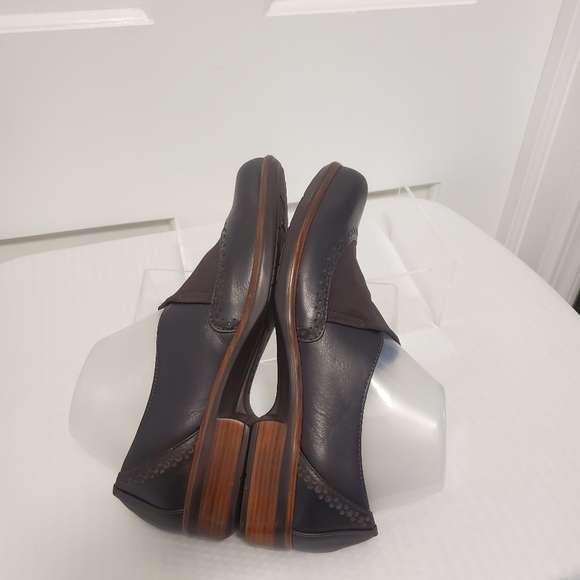 NAOT Brown Fabric Brogue Leather Loafer Shoes Size 40=9, Business Casual - Picture 7 of 12